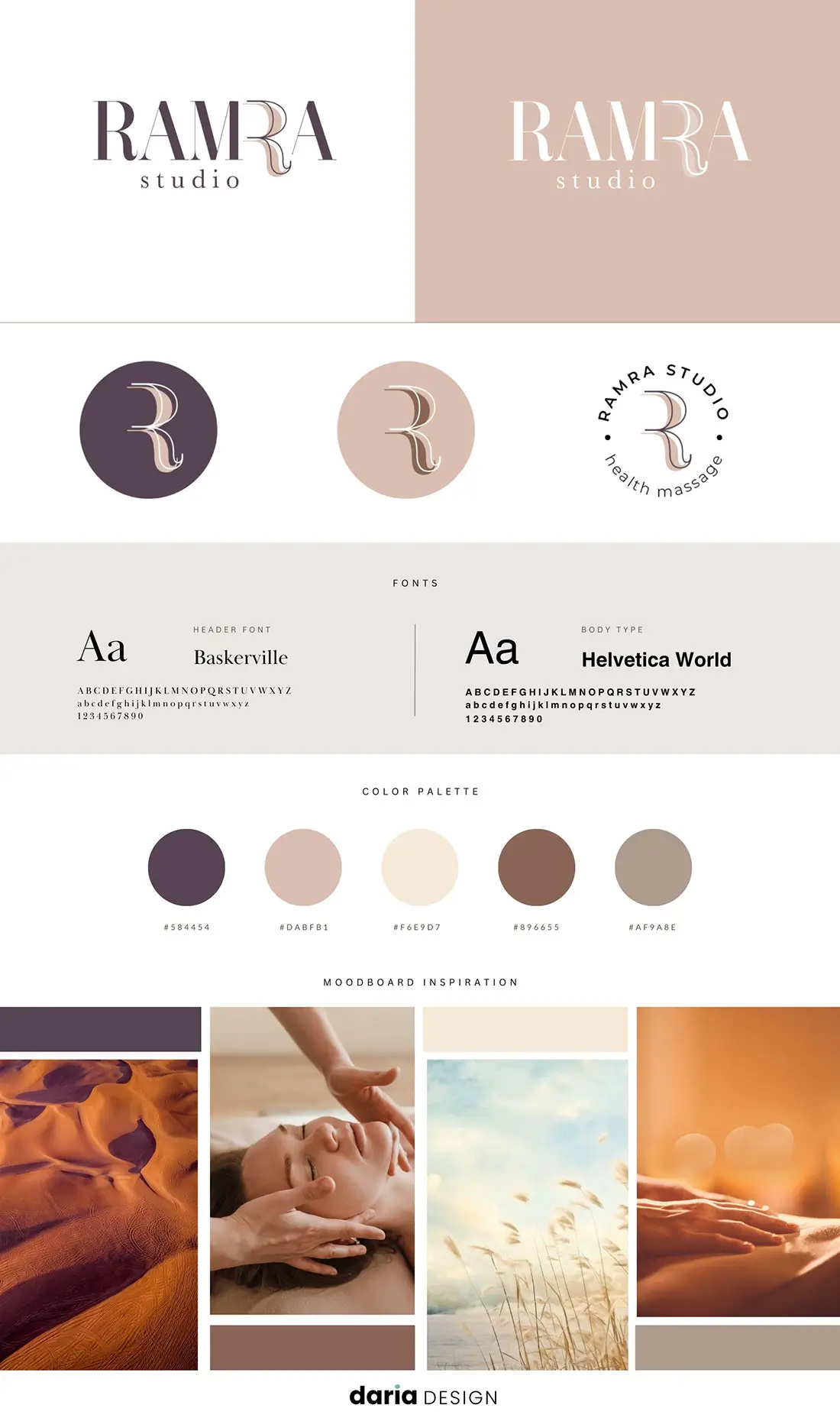 Identidad visual y sistema de logotipos de Ramra Studio